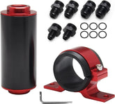 AN6 /AN8 /AN10 High FLOW 50 Micron Cleanable Aluminum Inline Fuel Filter